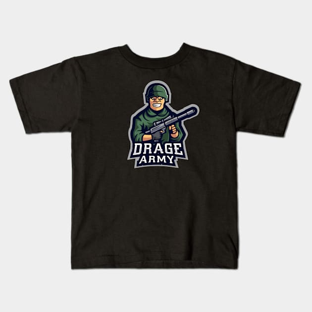 Drage Army Kids T-Shirt by p308nx